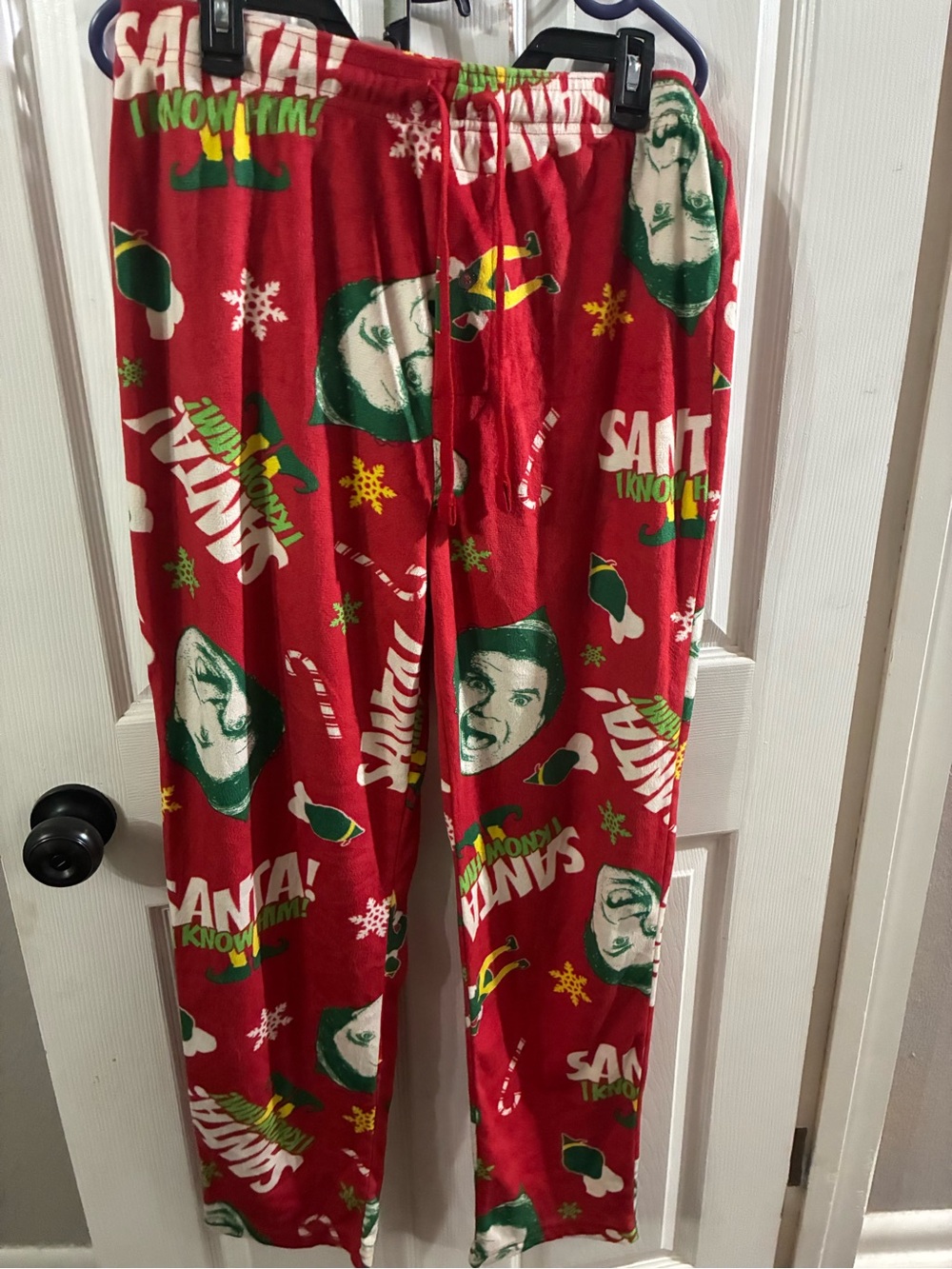 Adult Medium Elf Christmas Pajama Pants